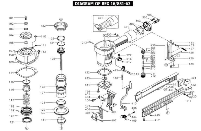 BEX 16/851-A3 O-RENGAS 109-2152081