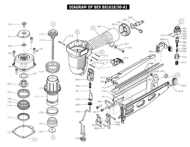 BEX BS1618/50-A1.113 2041104-04110-0 O-rengas
